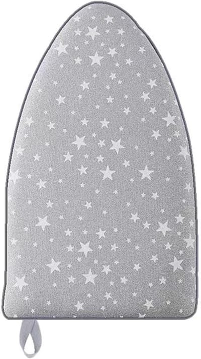 Handheld strijkplank - Mini Strijkplank - Strijkplank voor huishoudelijk gebruik - voor kleding stomers - Sterpatroon - grijs - Spons voor strijkplank - 25*15*2.8cm - Polyester