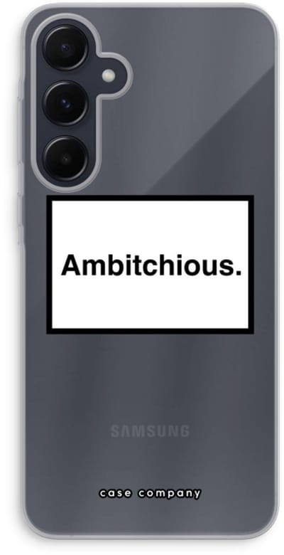 Case Company® - Hoesje geschikt voor Samsung Galaxy A55 hoesje - Ambitchious - Soft Cover Telefoonhoesje - Bescherming aan alle Kanten en Schermrand