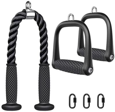 Tricep Pull Down Accessoire voor Thuis Gym - Kabel Machine Bijlage voor Gewichtstraining