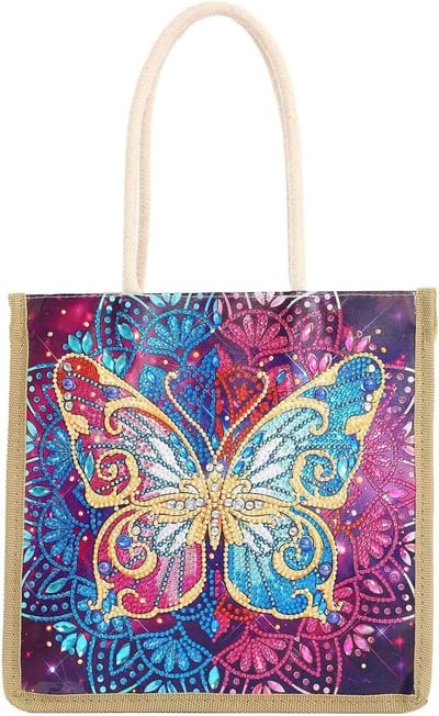 Handtas - Draagtas - Diamant schilderen - Opvouwbaar - 25 x 26 cm - Type 8