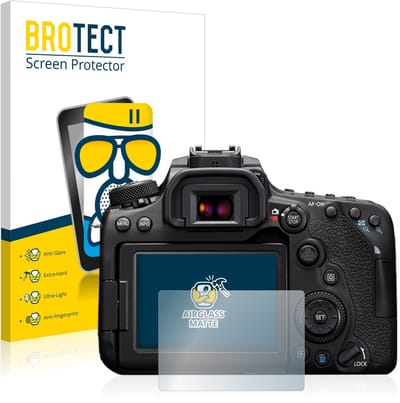 BROTECT - Screenprotector voor Canon EOS 90D - Folie Beschermfolie Beschermglas matte