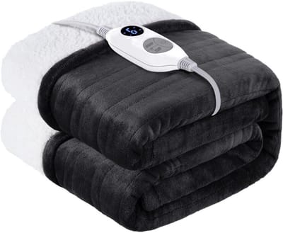 Florixa®Infrarood Deken - Elektrische Deken – Warmtedeken - Grijs - 38cm x 33cm x 19cm