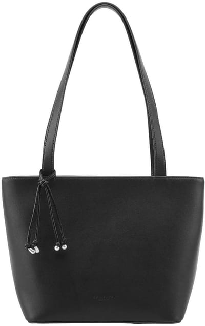 SEIDENFELT MANUFAKTUR shopper schoudertas Sandve East - West Shopper Black zwart