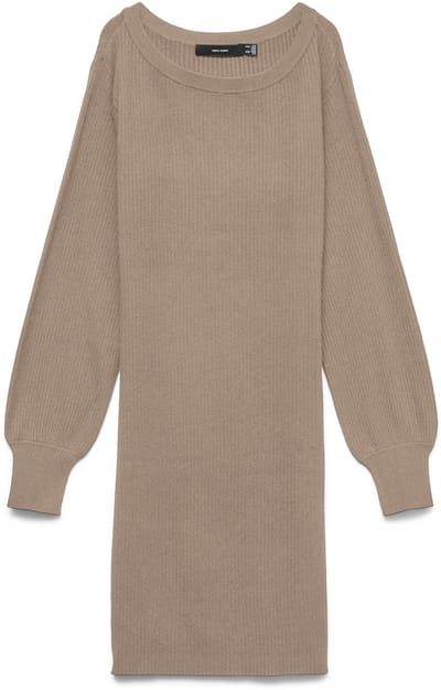 VERO MODA - VMHOLLYKARIS LS RIB DRESS - Dames - Mini jurken