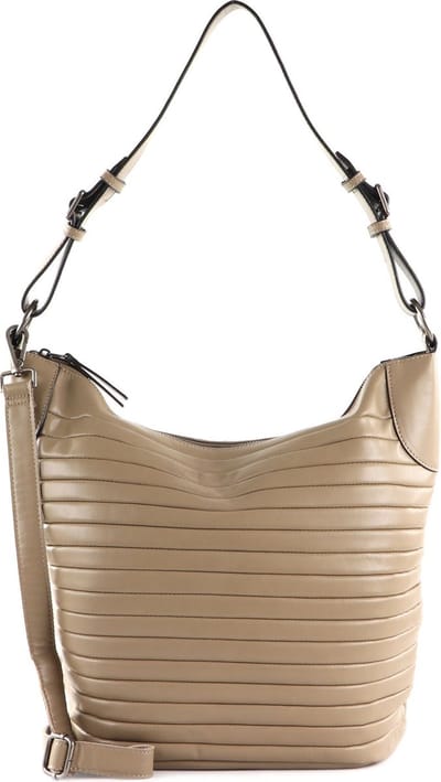 FREDsBRUDER Leren Schoudertas Tabily Hobo Bag Dark Taupe Bruine