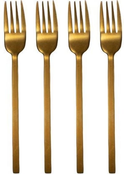 Leeff - Vorkjes 'Charlot' (Set van 4, Roze Goud)