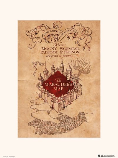 Harry Potter: The Marauders Map Print
