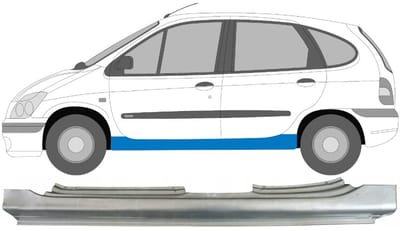 Volledige dorpel voor Renault Megane I Scenic 1995-2003 / Links