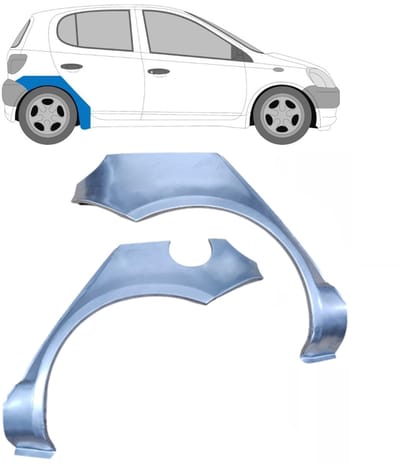 Reparatiepaneel achterspatbord voor Toyota Yaris 1999-2005 / Links + Rechts