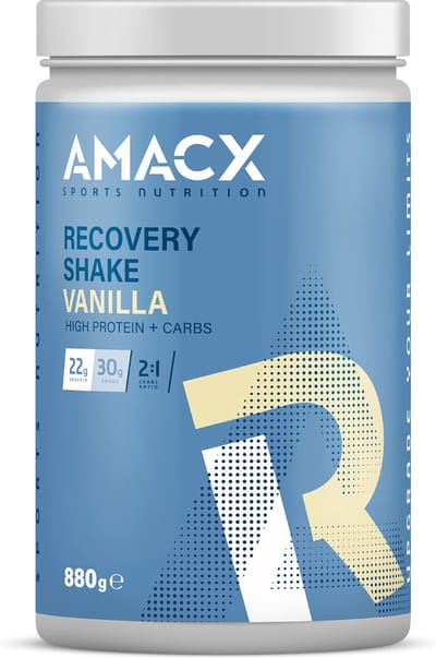 Amacx Recovery Shake - Hersteldrank - Sports Nutrition - Eiwitpoeder - Eiwitshakes - Whey Protein - Vanilla - 880 gram