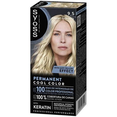 PERMANENT COOL COLOR #9.5-Rub Muy Claro Ceniza 1 u