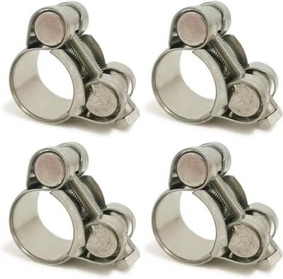 Duurzame T-Bolt Slangklemmen van 20-22mm, Roestvrijstalen Buisklemmen voor Zware Toepassingen (4 Stuks)