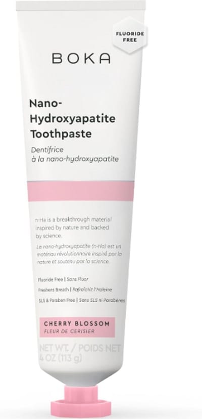 Boka Fluoridevrije Tandpasta met Nano Hydroxyapatiet 113g (Cherry Blossom) – Gevoelige Tanden – Milde Reiniging & Frisse Adem