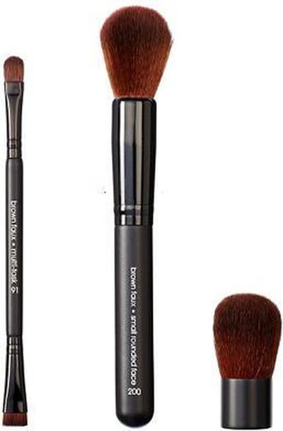 VEGAN LOVE Set di pennelli Multi Task Small Rounded Face e Small Buki