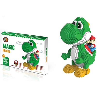 Leuke Bouwstenen met Kleine Deeltjes Yoshi Doe-het-zelf Montagemodel Educatief Stressverlichtend Spel voor Volwassenen en Kinderen No box
