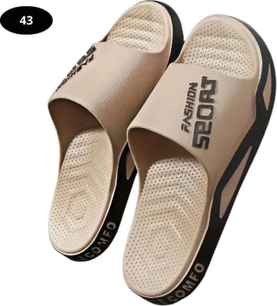 Livano Badslippers Dames & Heren - Comfortabel - Flip Flops - Sauna - Zomer - Beige - Maat 43