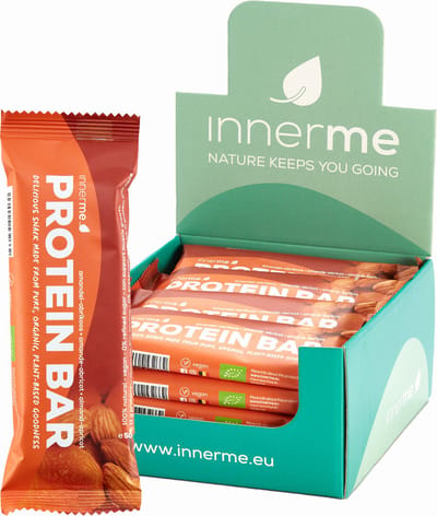 Innerme Protein Bar 'Amandel-Abrikoos' - biologische eiwitrepen - vegan protein - 20 proteine repen 50g
