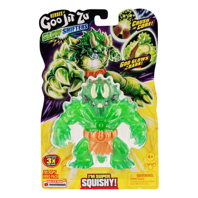 Goo Jit Zu Shifters superhelden set - Tritops - Glow in the dark - Stretchfiguur