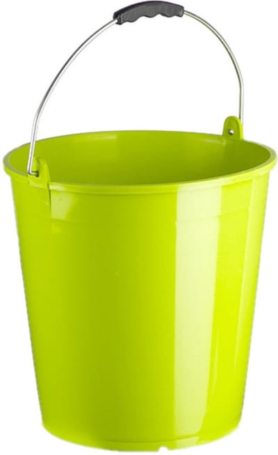 Plasticforte Schoonmaakemmer / huishoudemmer - groen - 15 liter - 32 x 31 cm - Kunststof - sopemmer