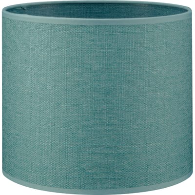 Home Sweet Home Lampenkap Canvas cilinder - van stof - turkoois - Moderne stoffen Lampenkap - 20/20/17cm - E27 lamphouder - voor wandlamp,