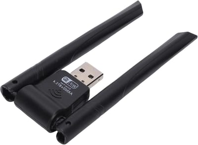 USB WiFi Bluetooth Adapter - Draadloze Netwerkkaart - Internet Verbeteren - Dual-band 900Mbps - Mini Formaat - Zwart