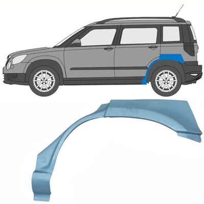 Reparatiepaneel achterspatbord voor Skoda Yeti 2009- / Links