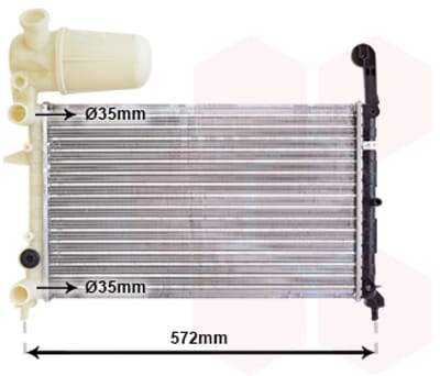 Van Wezel - RADIATOR VOOR FIAT TEMPRA 1990-1996 RA418494VWAN