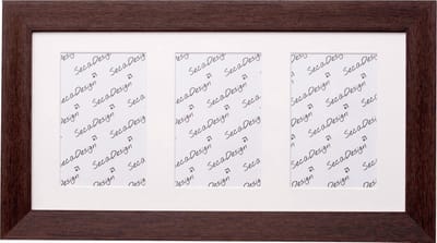 SecaDesign Forest Drieluik Fotolijst - Fotomaat 10x15 cm - Bruin
