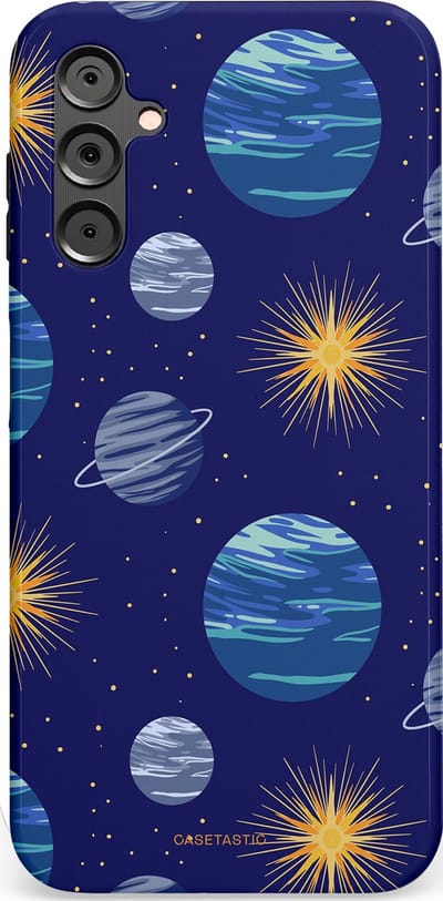 Casetastic Hoesje Geschikt voor Samsung A14 (5G/4G) - Stijlvolle Beschermende Duo-layer Case - Stralende ster