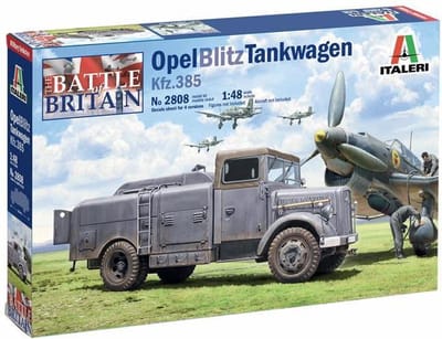 Italeri Modelbouwpakket Vliegtuigen - 2808 Opel Blitz Tankwagen Kfz.385 Plastic - 1:48 - Modelbouw