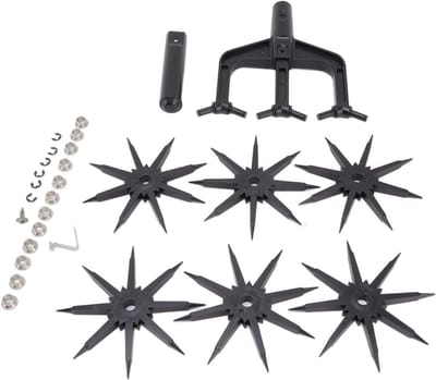 Roterende Cultivator - Bodem Luchtpomp - Tuin Onderhouden - Lange Diepe Spikes - 20 x 15.7 cm - Groen