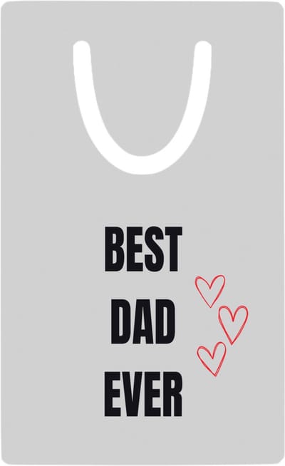 Hacebo® - Best dad ever metalen boekenlegger - Papa - cadeau papa - cadeau - verjaardag papa Bladwijzer boekenleggers - 7.6 cm x 5cm