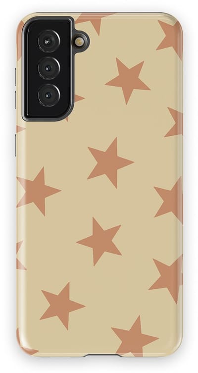 DripCase Hoesje Samsung Galaxy S21 Plus | Sterren Design | Magnetisch Opladen | 2-in-1 Ontwerp | Stars Backcover Amber Dust