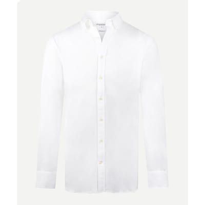 McGregor – Stretch Piqué Shirt – Regular Fit & Comfortabel – Wit – Maat S