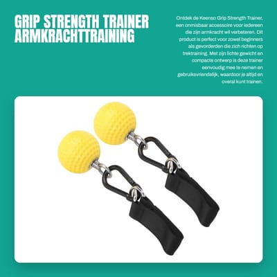 Dailygoods- Grip Trainer Lichtgewicht - Pull Up Grips Ball - Duurzaam - Roestvrij Staal - Antislip - EVA/Materiaal - Trektrainer