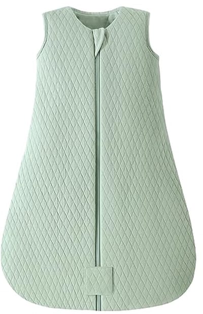 Baby Slaapzak Winter 2.5 Tog - Zachte Katoenen Slaapzak voor Pasgeborenen 6-12 Maanden - Perfect voor de Winter - Groen