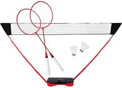 Complete Badmintonset voor 2 Personen - Inclusief Rackets, Shuttles en Tas - Perfect voor Buiten Spelen