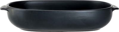 Cosy & Trendy ovenschaal - zwart - 24 x 15 x 5 cm - Ovaal - Klassieke braadsledes - Schalen - Bakvorm/braadslede