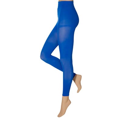Apollo - Dames party legging - 60 denier - Kobalt blauw - Maat XXL - Neon Legging - Gekleurde legging - Legging carnaval