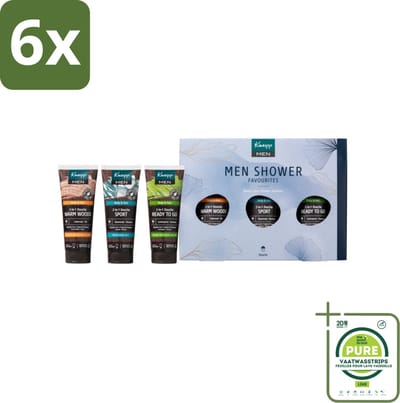 Kneipp - Men Shower Favourites Geschenkset - Voordeelverpakking - 6 stuks - Douchegel - Mannen