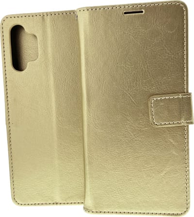 Bookcase Geschikt voor: Samsung Galaxy A32 5G - Goud - Portemonnee hoesje