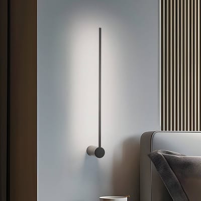 Nowodvorski Lighting LED wandlamp Arm M, 65 cm hoog, zwart, metaal