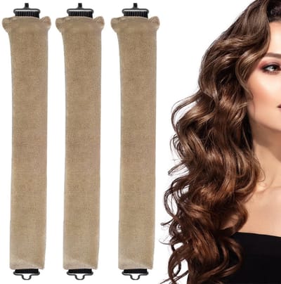 Dailygoods- Haarrollers Geen Hitte - 3 Stuks - Krultangen zonder Hitte - Geschikt voor Lang Haar - Inclusief Zijden Sjaal - 29 cm Lengte