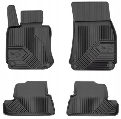 Frogum No.77 Geschikt voor BMW 6 Serie E64 Cabrio (2003-2010) - Automatten Set - TPE Rubber - 4 cm Hoge Rand - Geurloos