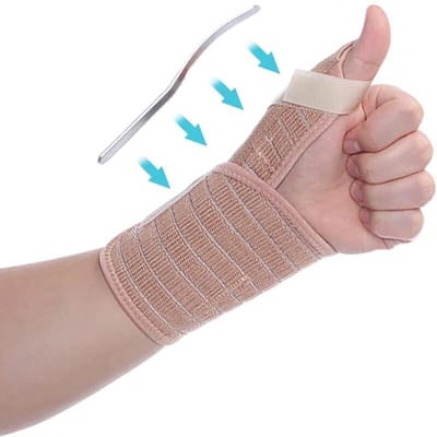 Ademende Pols Duim Spalk Verstelbare Ondersteuning Beugel Voor Blessures Scaphoid Breuken En Verstuikingen gray