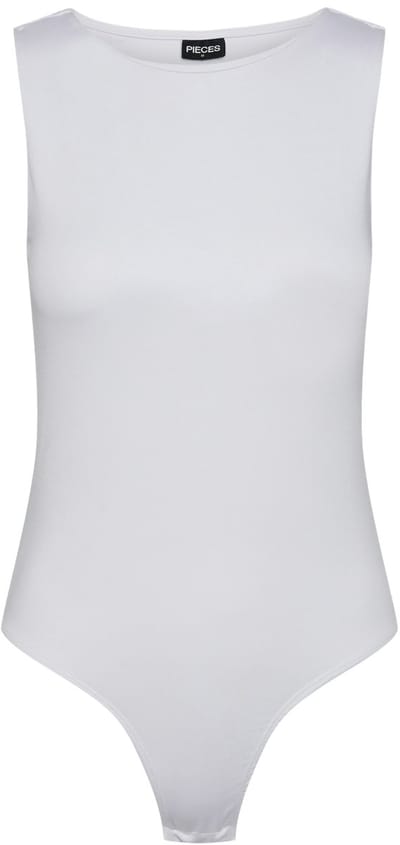 Pieces Top Pcneja Sl Bodystocking Noos Bc 17141173 Bright White Dames Maat - M