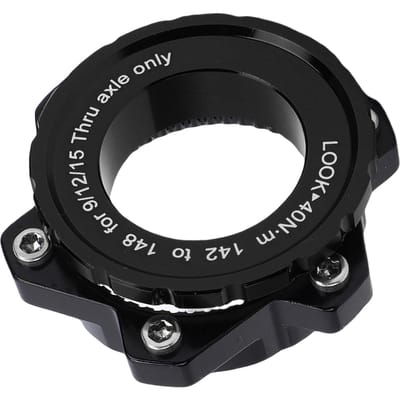 Fiets Center Lock Adapter 142mm naar 148x12mm Center Lock naar 6-Bouts Adapter voor 12mm Steekas Zwart zwart