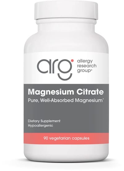 Magnesium Citrate (90 capsules) - Allergy Research Group