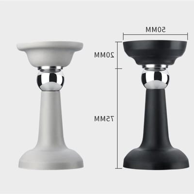 Magnetische Deurstopper - Deurhouder - Deuren Openhouden - Sterke Magneet - 15x15x15 cm - Grijs