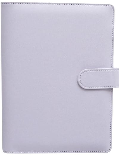 Planbooks - Notitieboek - Notebook - Notitieboek Ringband - Notitieboek Leer - Hardcover - Paars